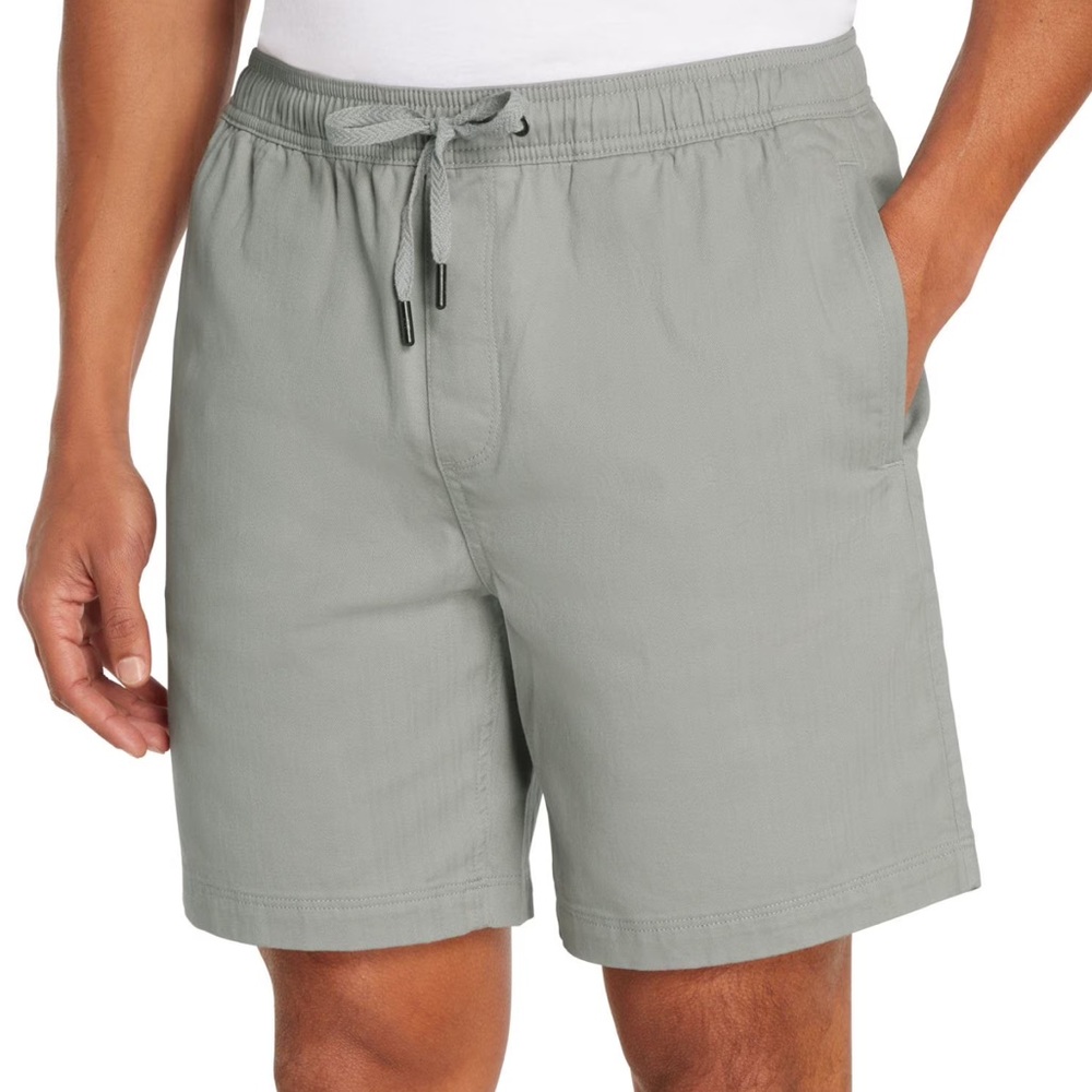 GAP Men's Light Gray Flat Front Shorts xl grey